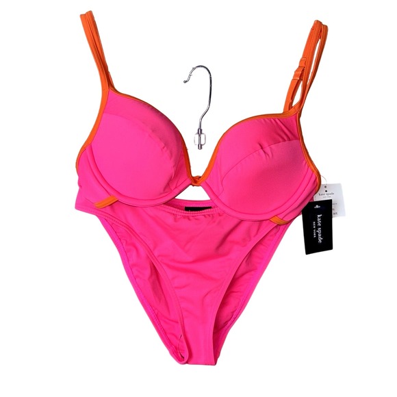Kate Spade Pink Bikini, Small New With Tags - Picture 1 of 8
